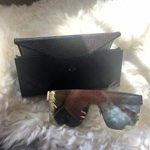 Authentic Gucci Mirrored Shield sunglasses